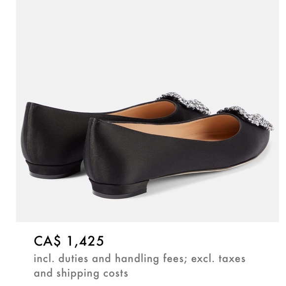 MANOLO BLAHNIK Hangisiflat Embellished Satin Ballet Flats - Picture 4 of 17